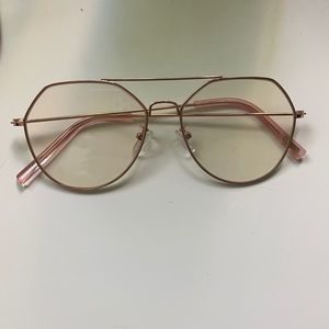 Rose gold blue light glasses